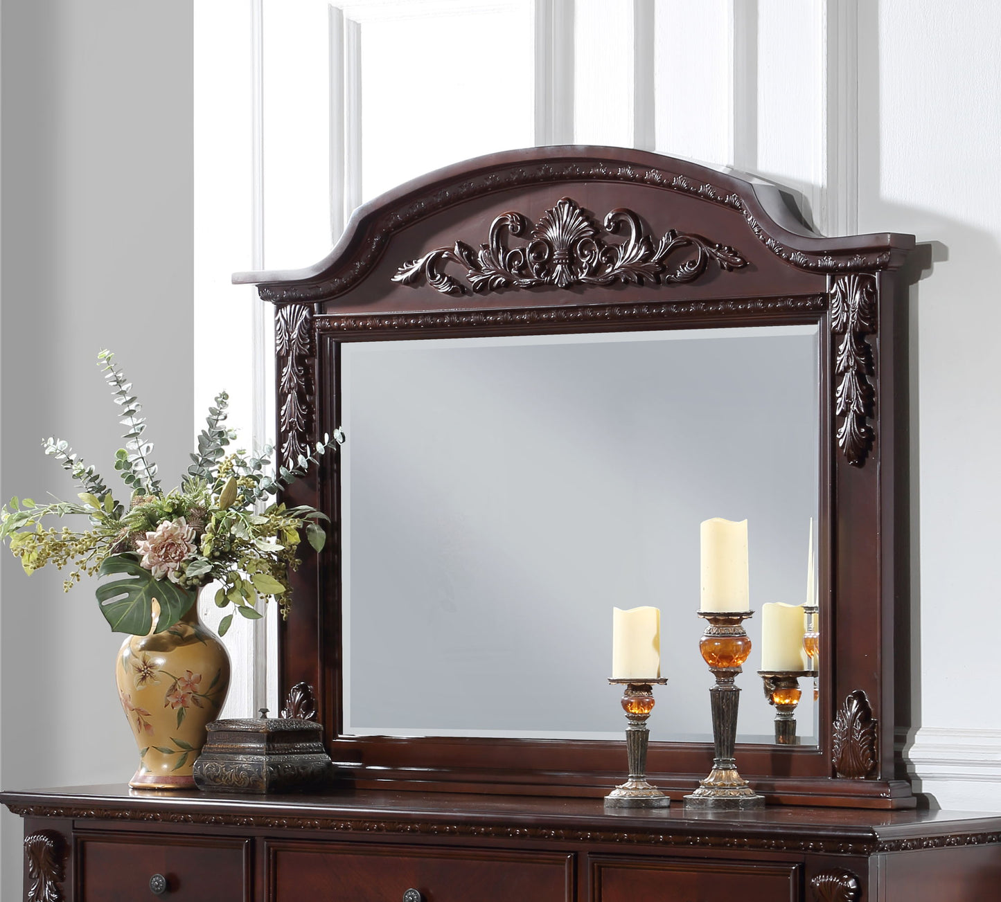 Lyndon - Framed Mirror - Cherry