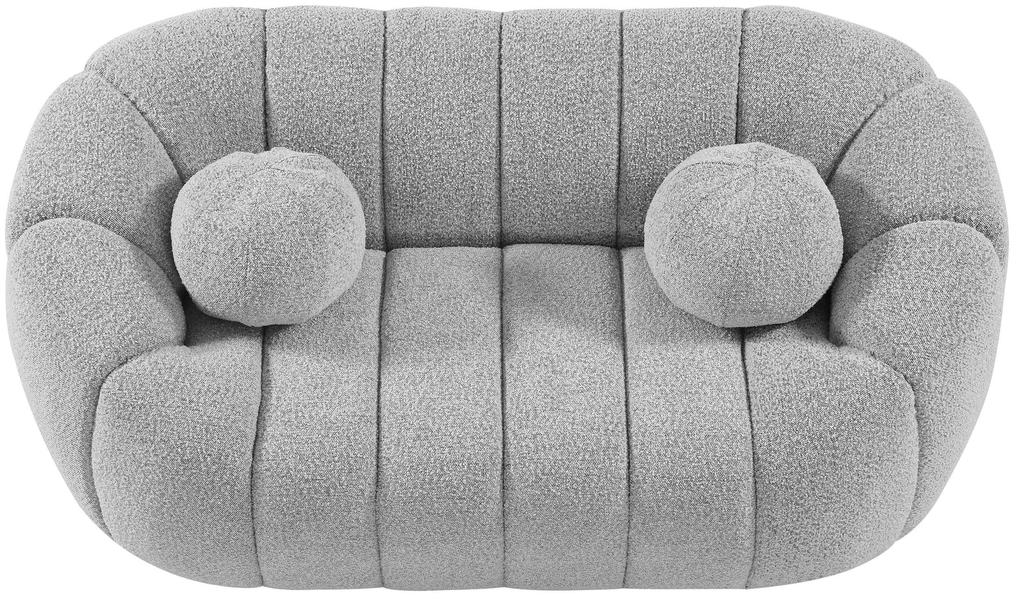 Elijah - Boucle Fabric Loveseat