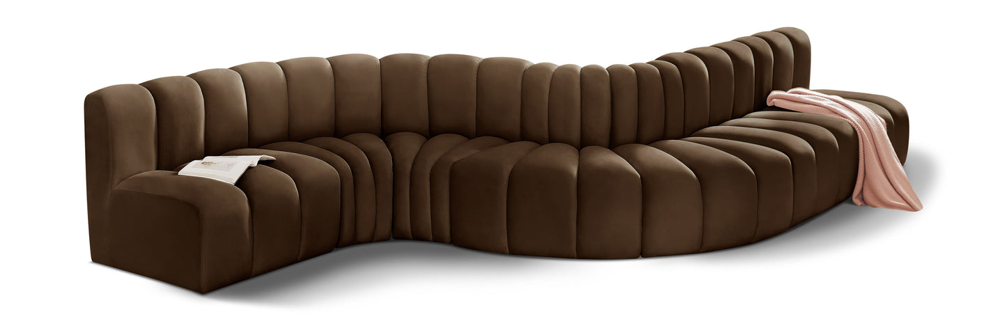 Arc - Velvet 7 Piece Modular Sofa
