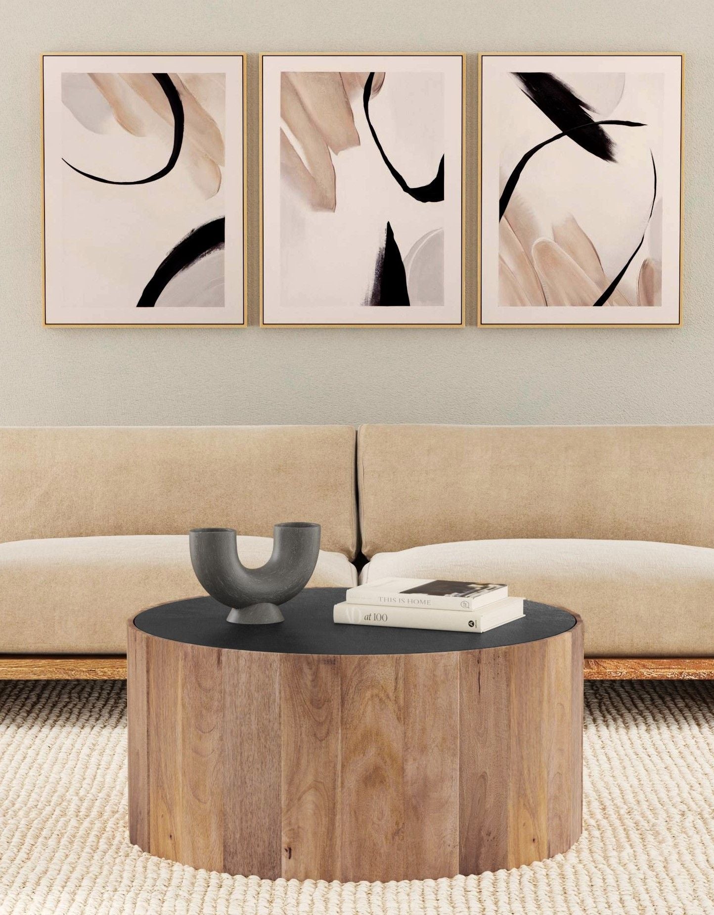 Eartha Canvas Art (Set of 3) - White