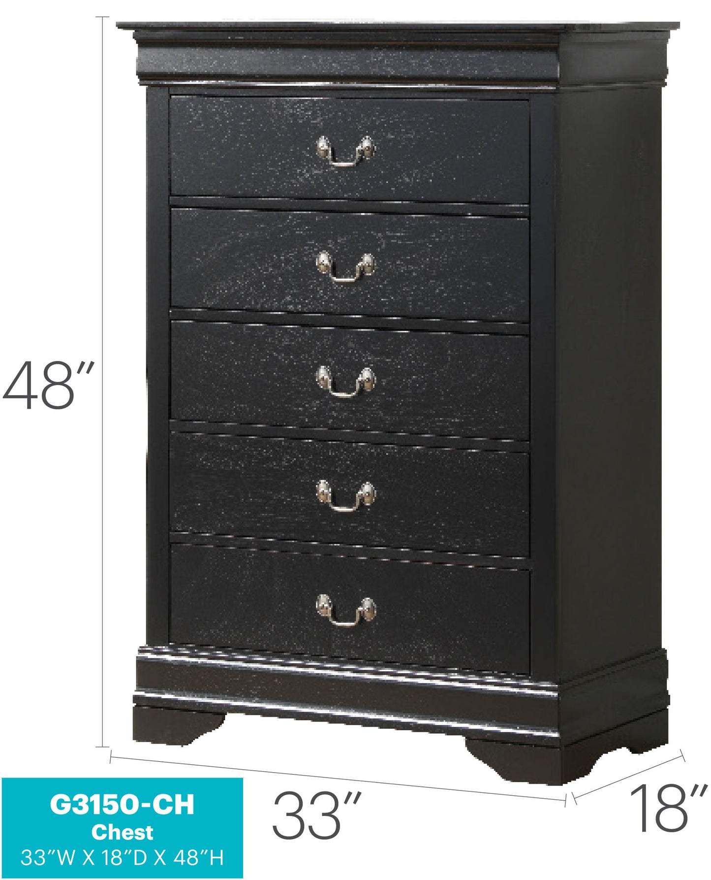 Glory Furniture - Louis Phillipe - Accent Chest