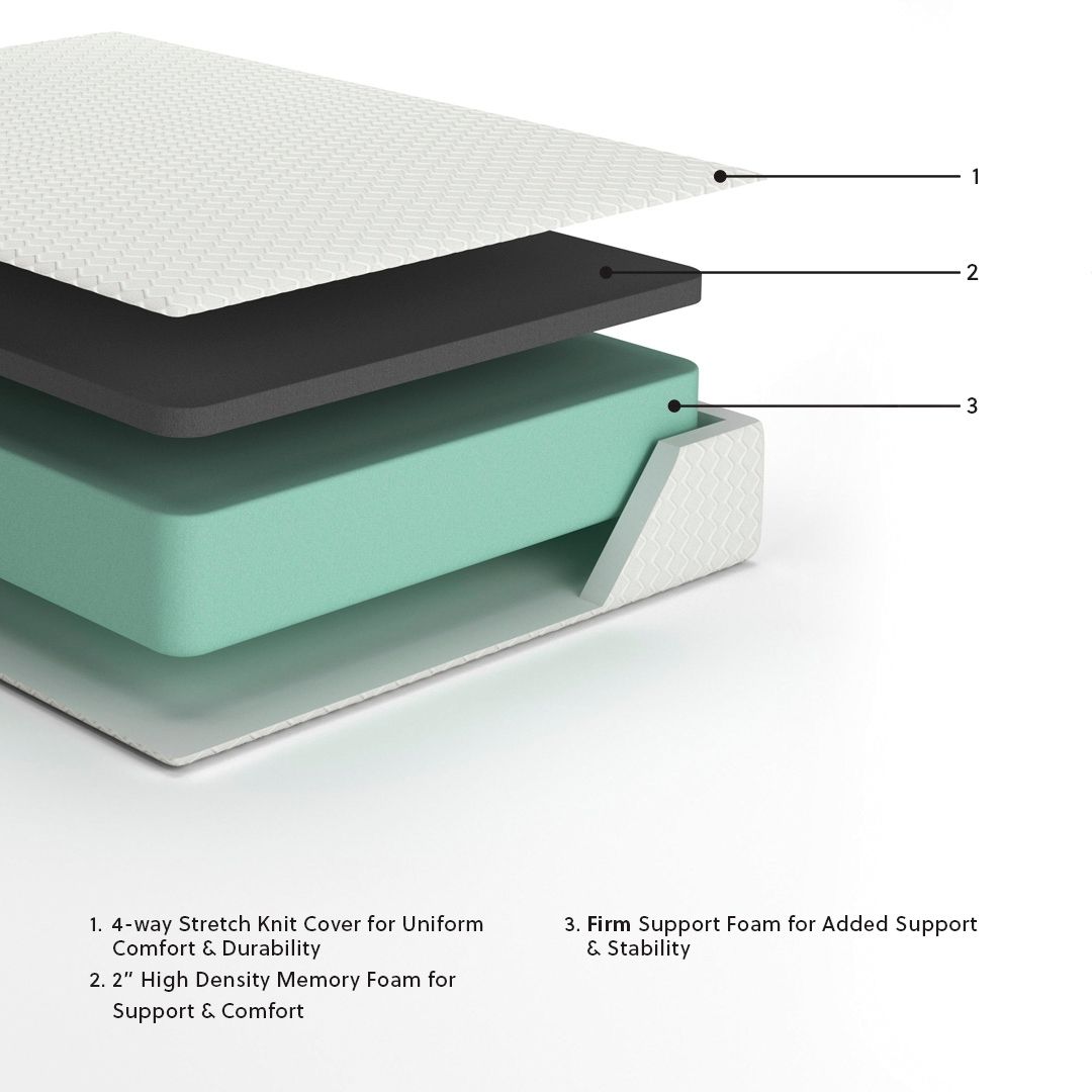 Chime 12 Inch Memory Foam - Ultra Plush Memory Foam Mattress