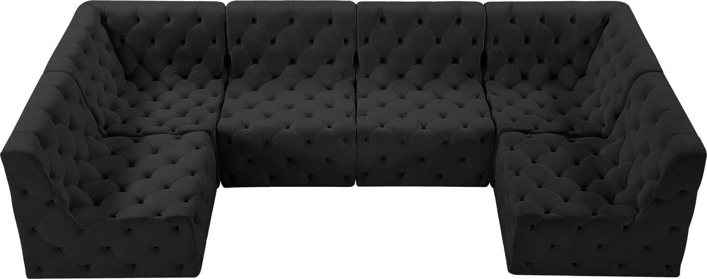 Tuft - Modular Sectional 6 Piece - Black - Modern & Contemporary