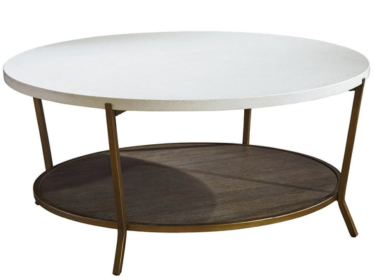 Playlist - Round Cocktail Table - Dark Brown