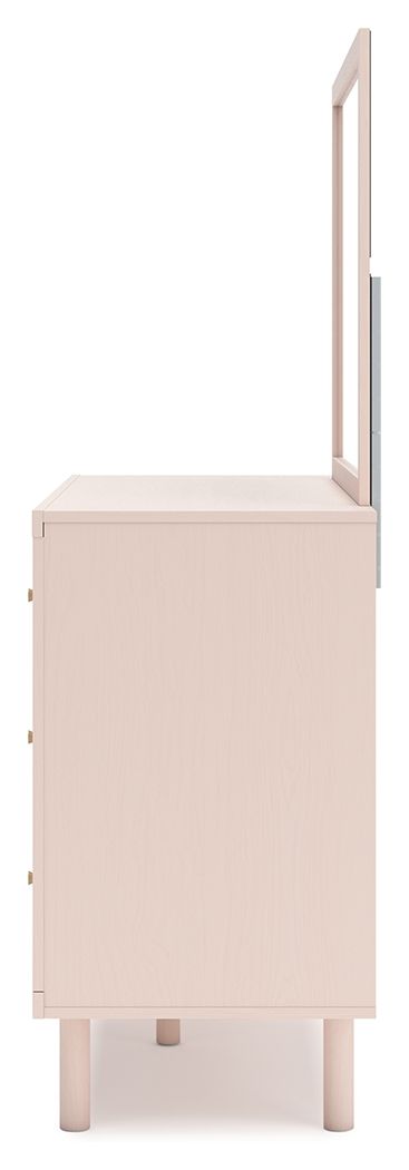 Wistenpine - Blush - Dresser And Mirror