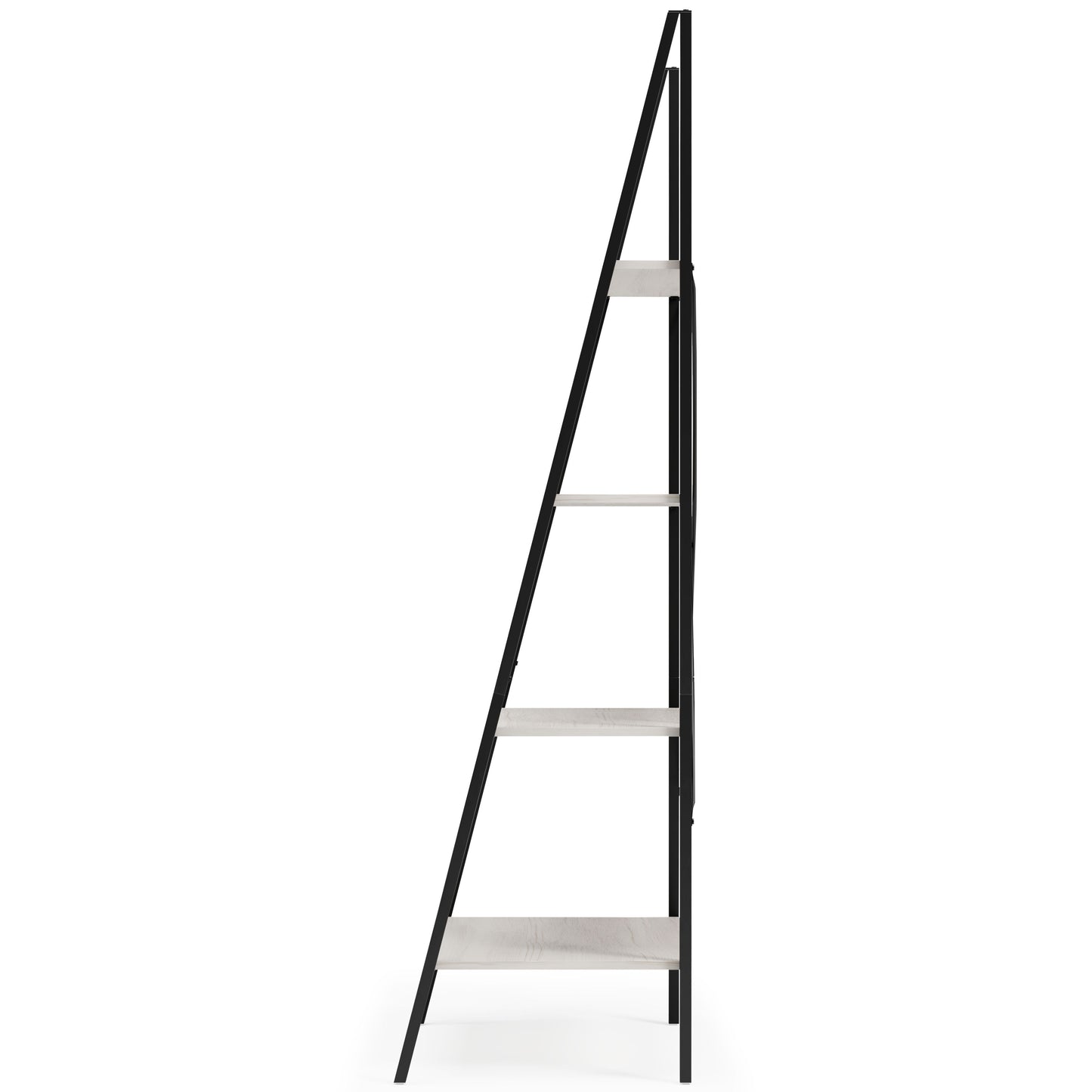 Bayflynn - White / Black - Bookcase - 4 Open Shelves