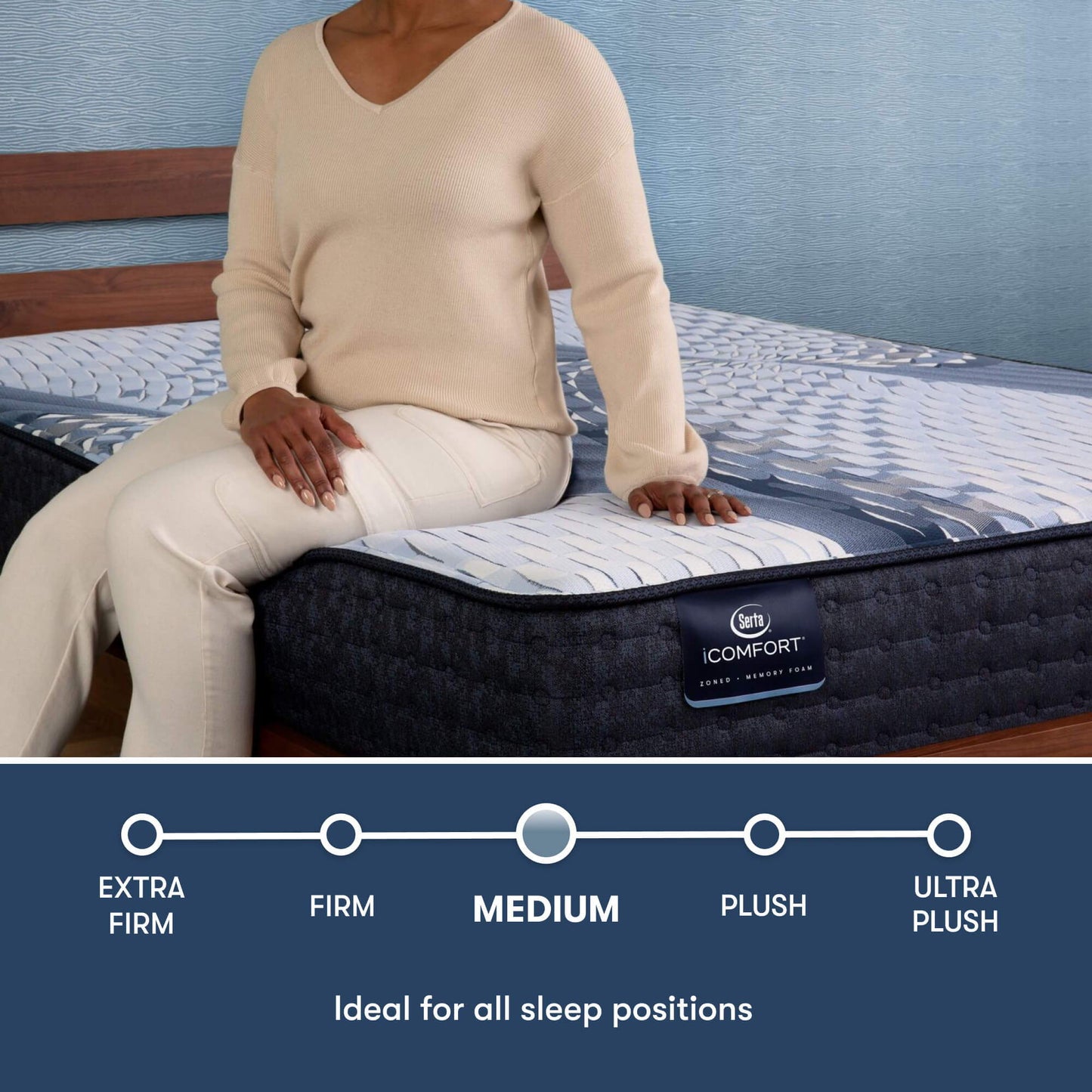 iComfort - 12" Aveda Memory Foam Medium Mattress