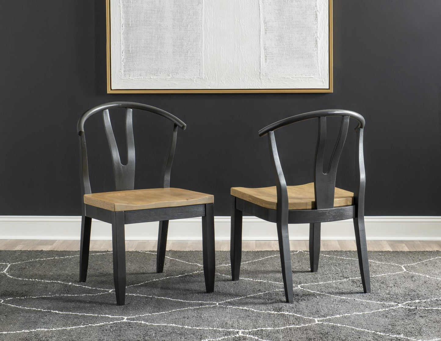 Franklin - Wishbone Back Side Chair (Set of 2) - Harvest Oak