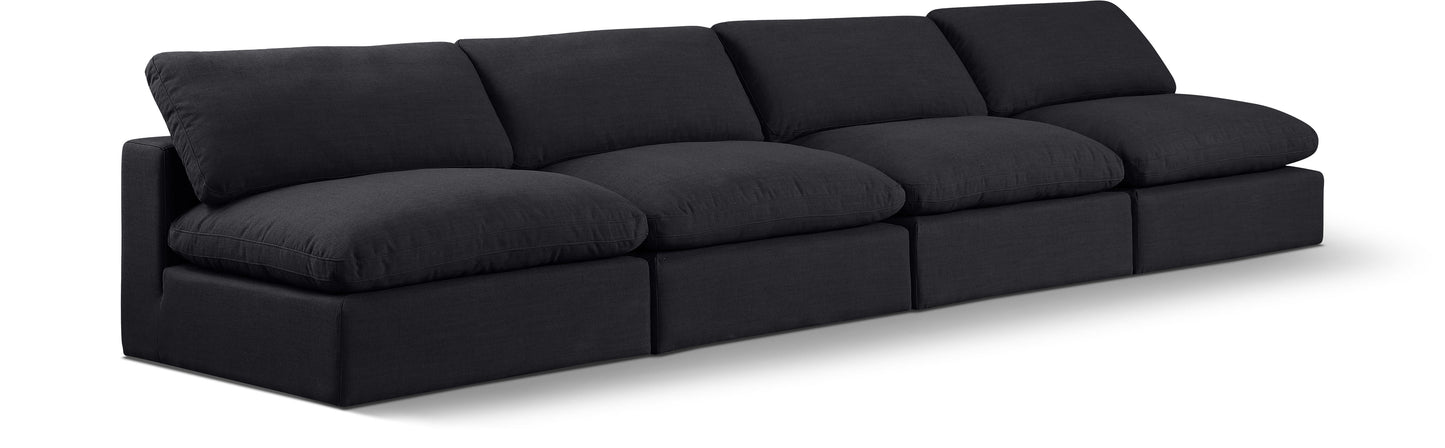 Comfy - Linen Modular Armless Sofa 4 Seats