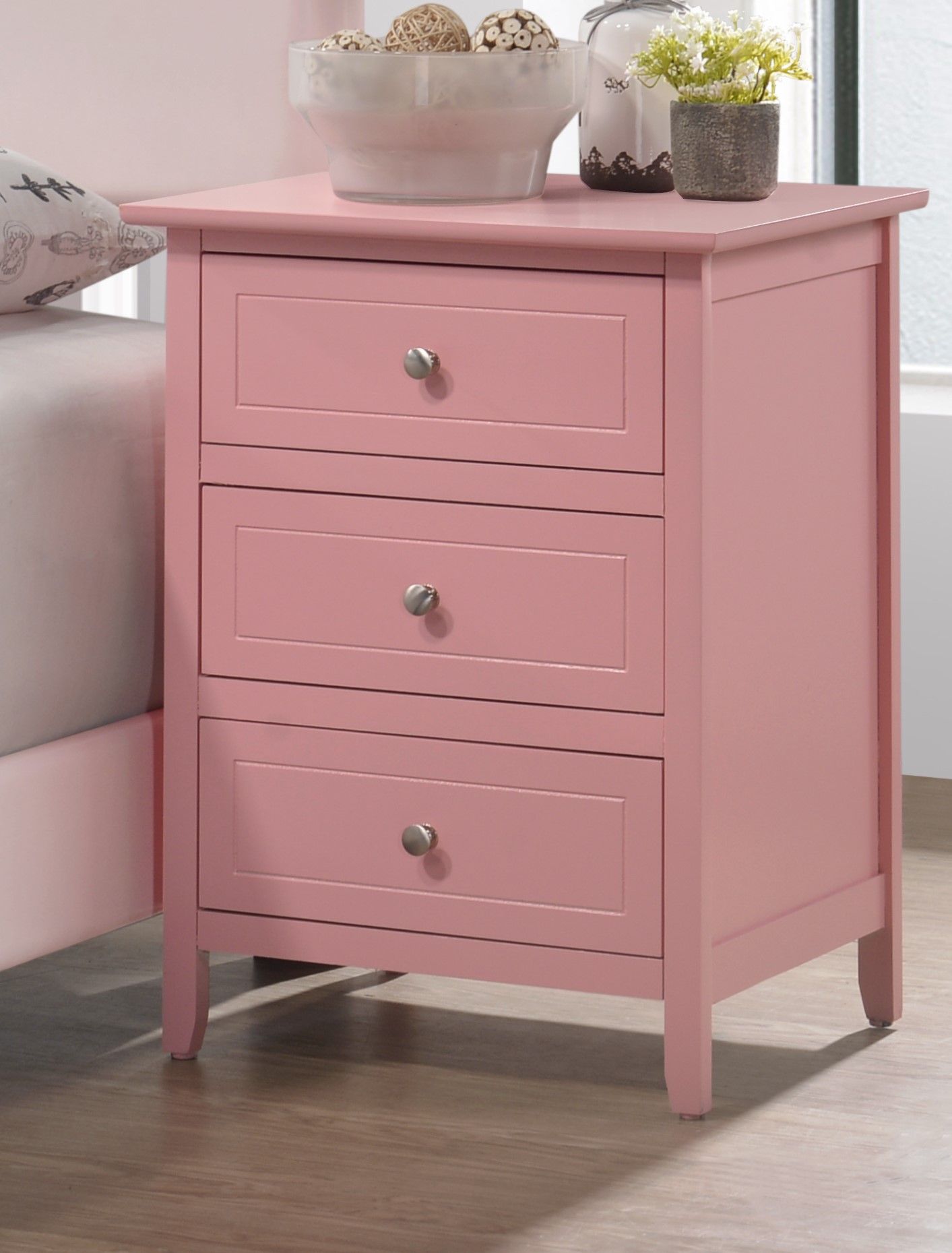 Glory Furniture - Daniel - 3 Drawer Nightstand