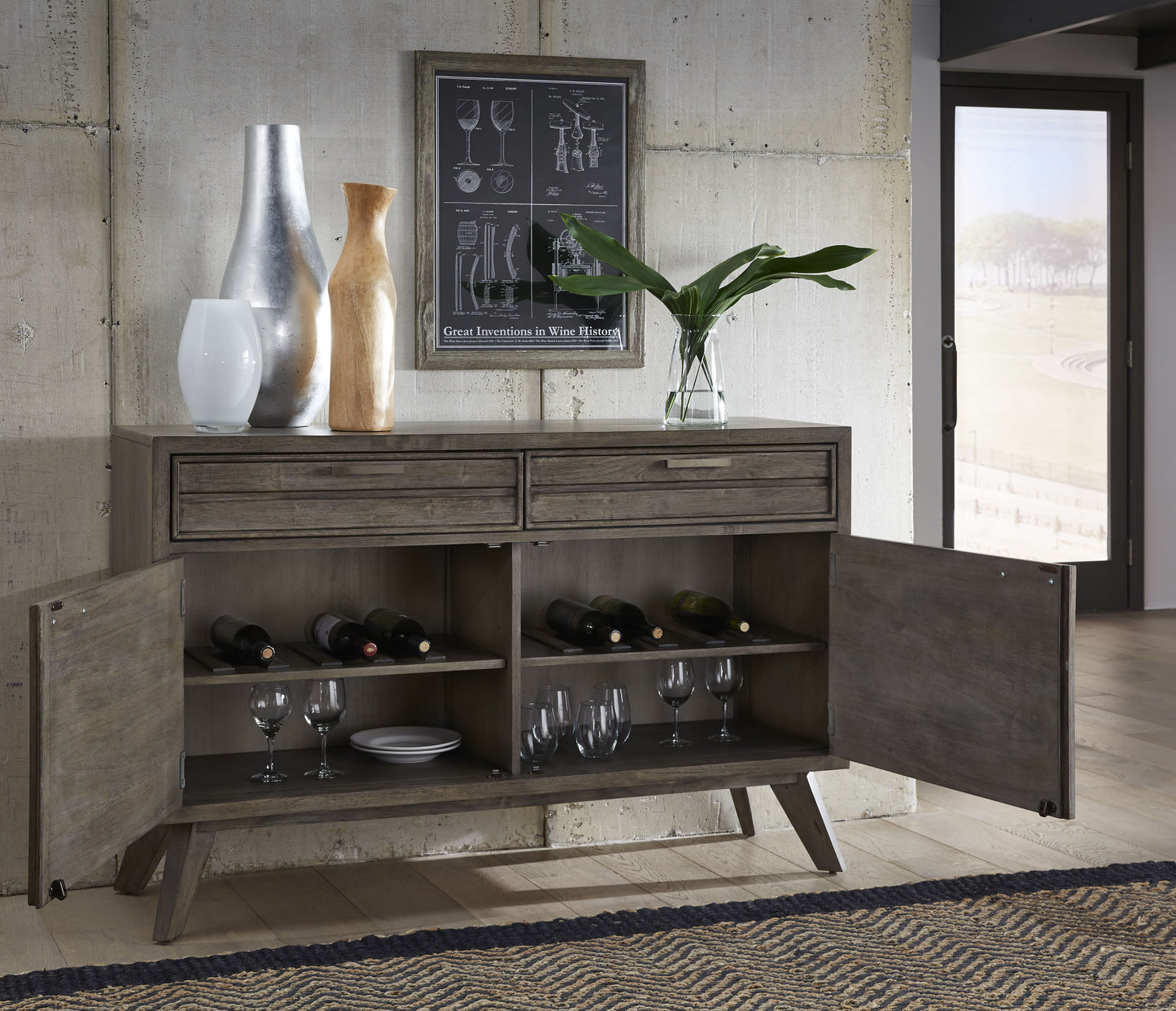 Greystone - Credenza - Dark Brown