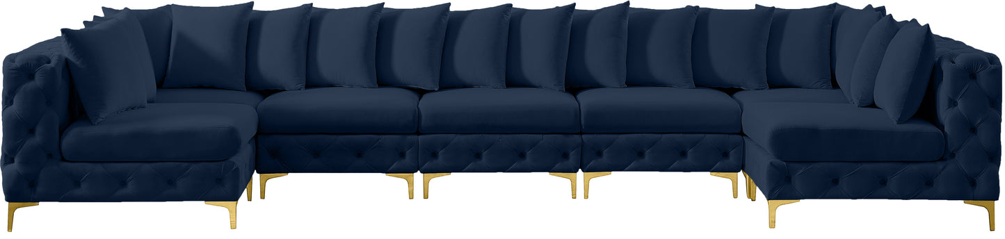 Tremblay - Modular Sectional 7 Piece - Navy - Fabric