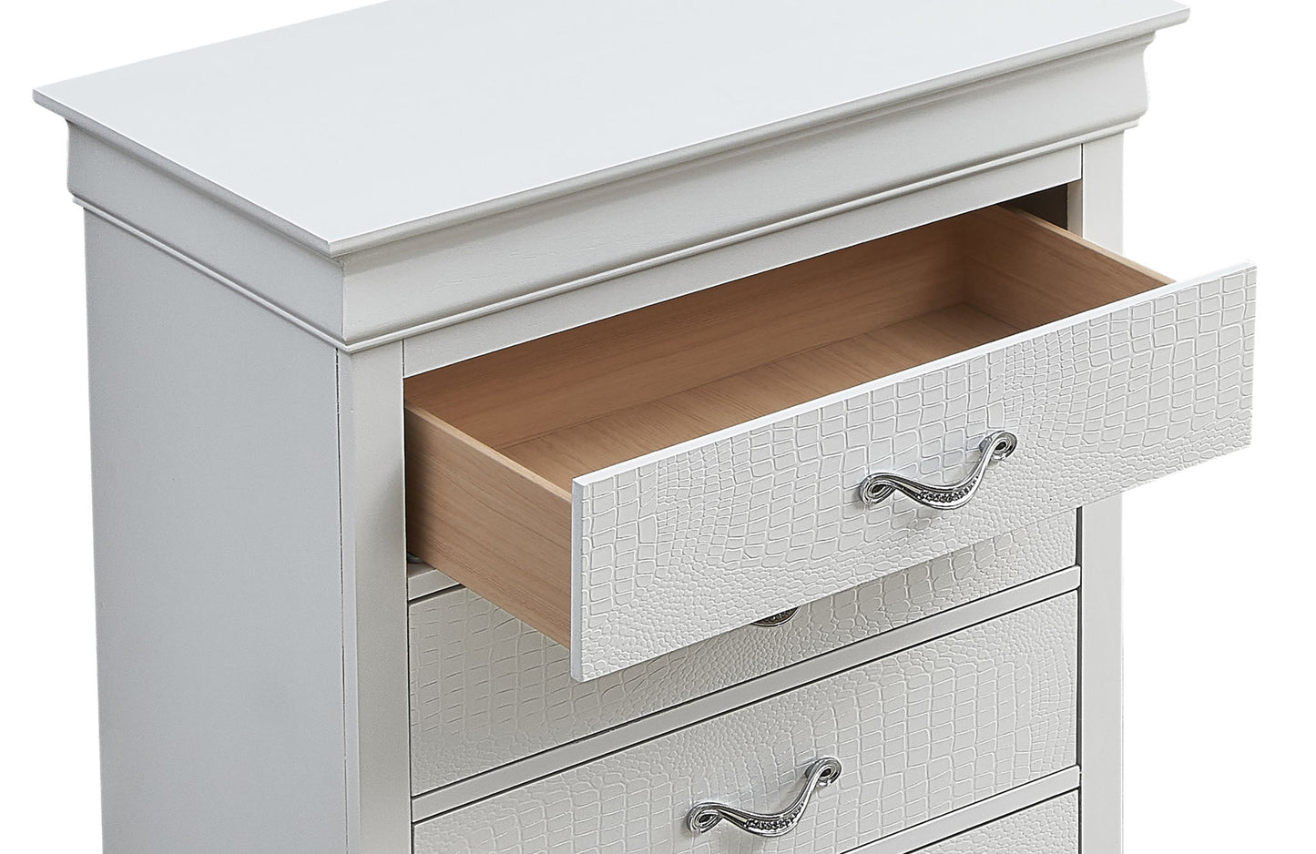 Lorana - 48" Chest - Silver Champagne