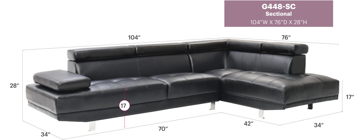 Glory Furniture - Riveredge - Sectional