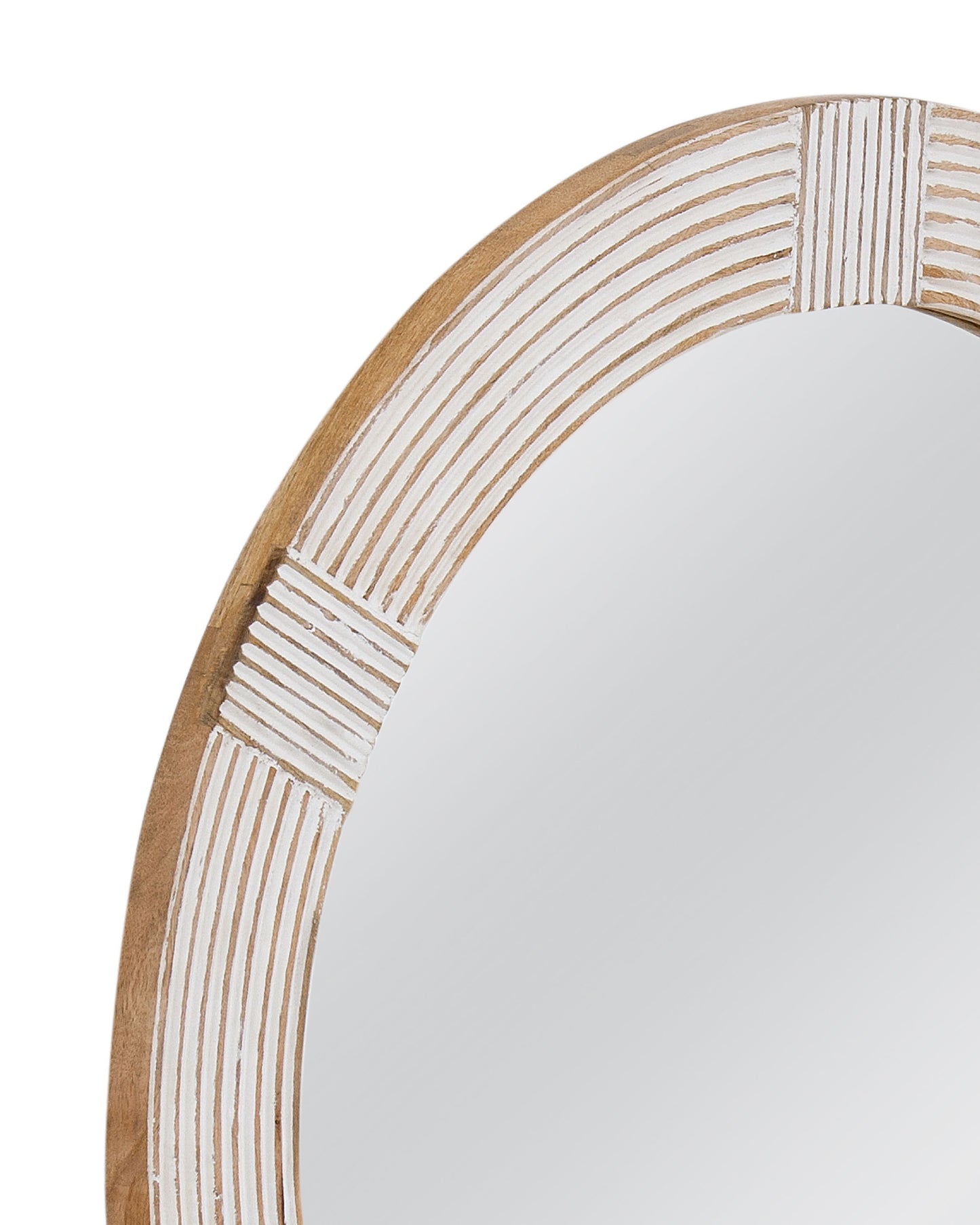 Brockton - Wall Mirror - White Wash