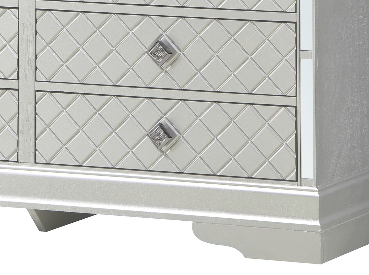 Verona - 33" Dresser - Silver Champagne