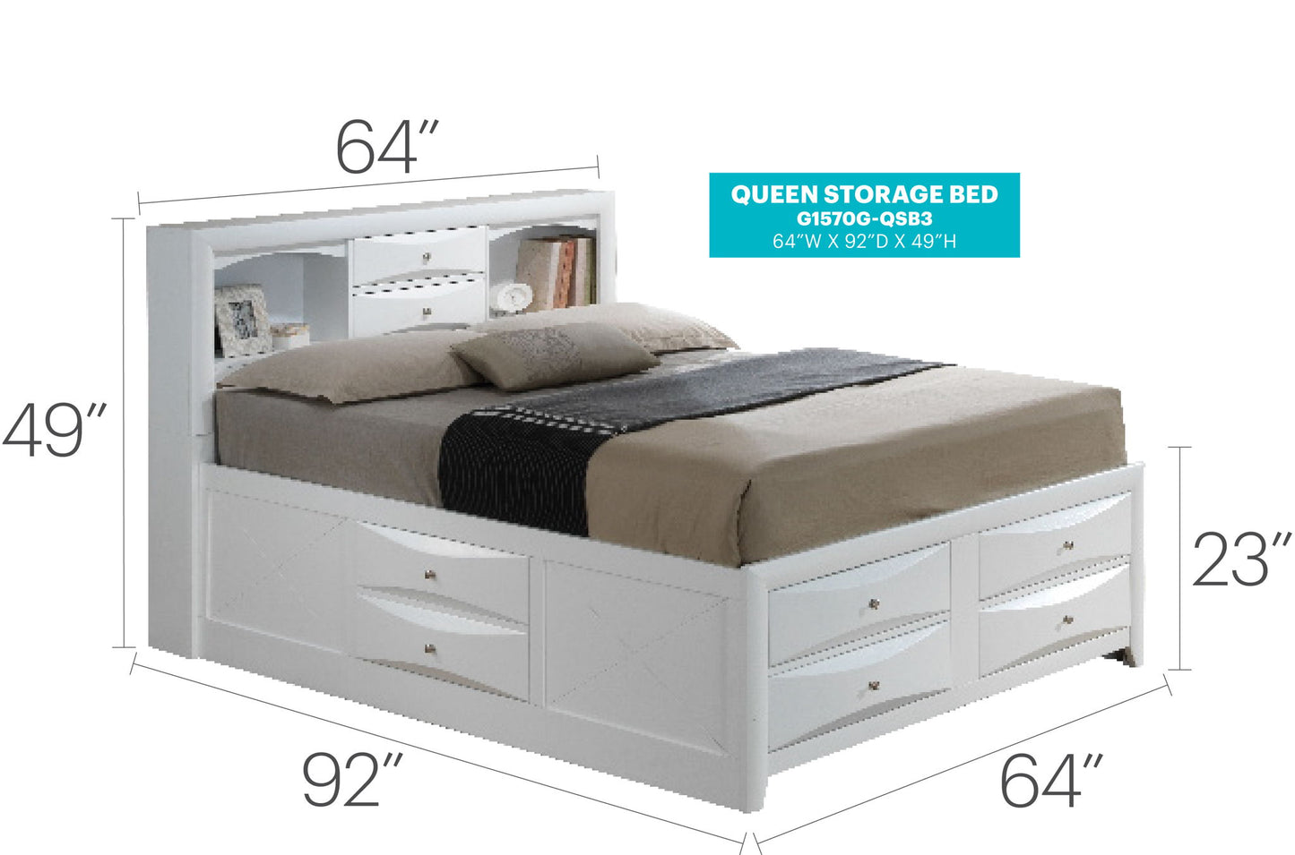 Glory Furniture - Marilla - Storage Bed