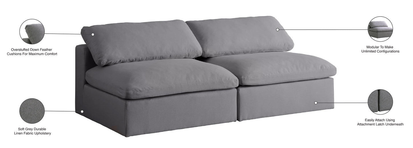 Serene - Modular Armless 2 Seat Sofa