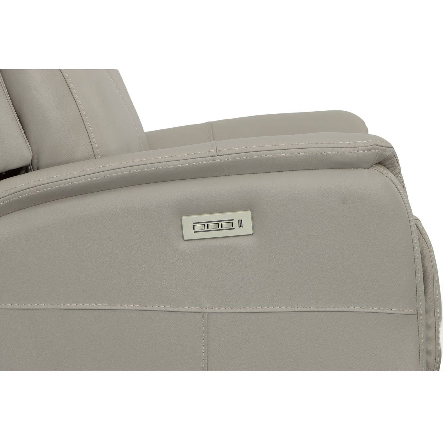 View - Swivel Power Recliner with Power Headrest & Lumbar