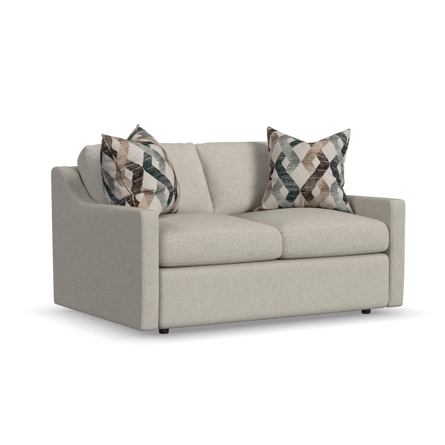 Sky - Upholstered Loveseat - Pearl Silver