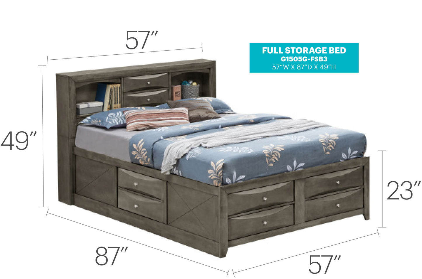 Glory Furniture - Marilla - Storage Bed