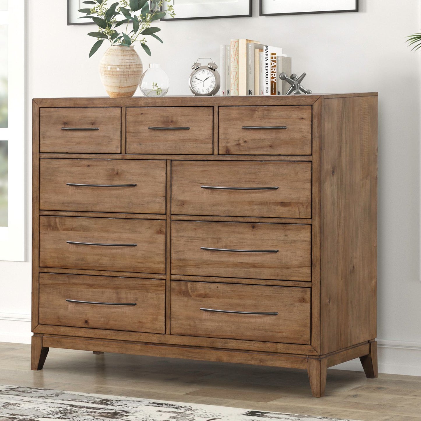 Shaker Lakes - 9 Drawer Chesser - Brown