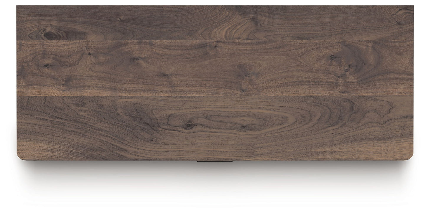 Pamytta - Five Drawer Wide Chest - Brown