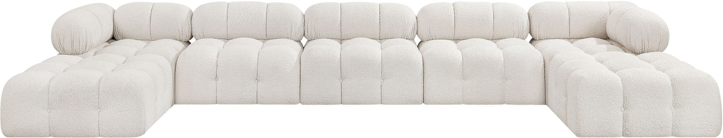 Ames - 7 Piece Fabric Modular U-Shaped Sectional