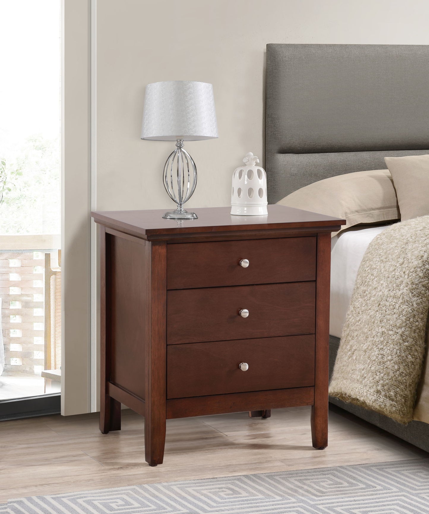 Glory Furniture - Hammond - 3 Drawer Nightstand