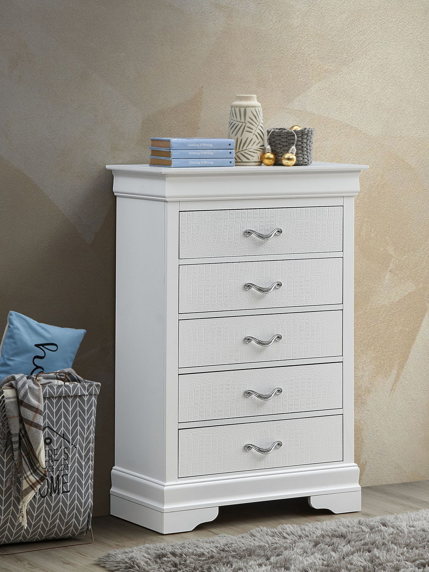 Lorana - 48" Chest - Silver Champagne