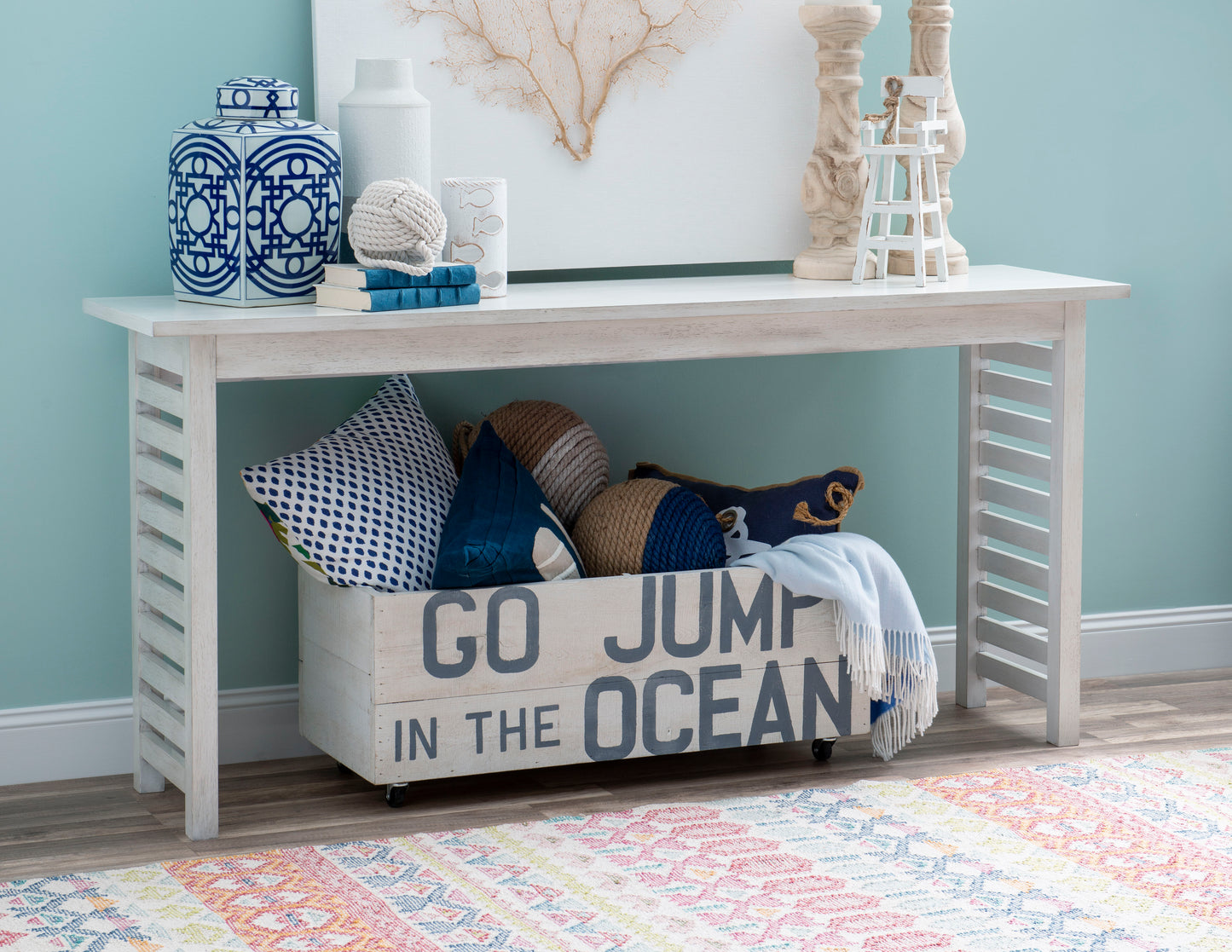 Edgewater Sand Dollar - Sofa Table - White