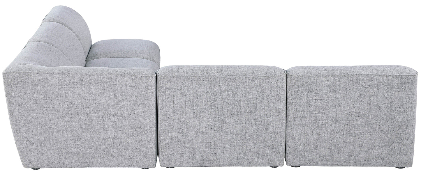 Miramar - Modular Sectional 5 Piece - Gray - Fabric