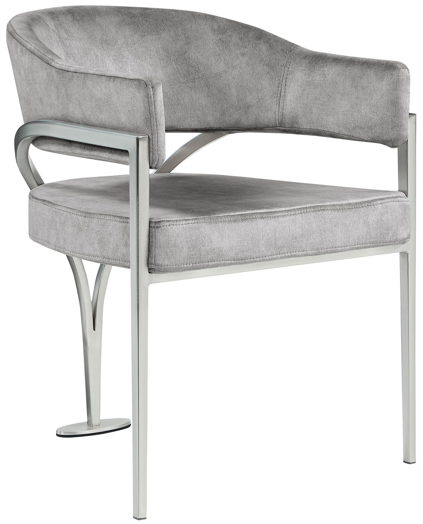 Madelyn - Dining Chair (Set of 2) - Brushed Chrome