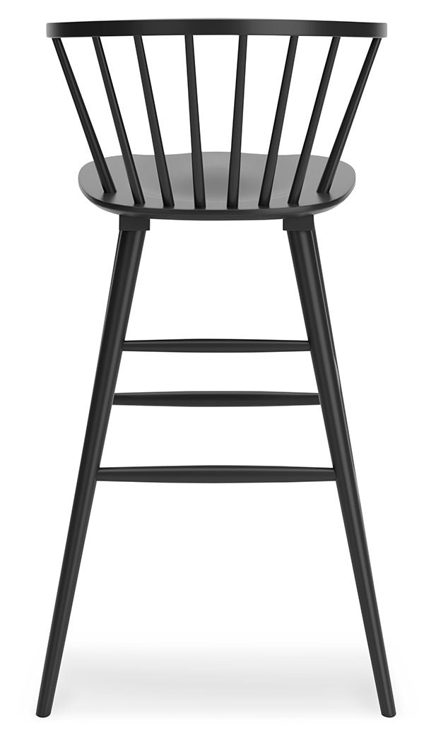 Otaska - Black - Tall Barstool (Set of 2)