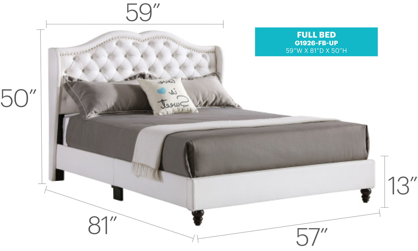 Glory Furniture - Joy - Upholstered Bed