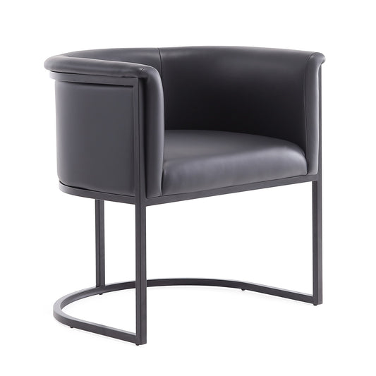 Cosmopolitan Black Faux Leather Dining Chair