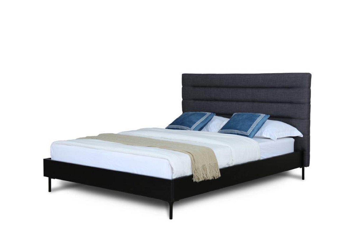 Schwamm Full-Size Bed in Grey
