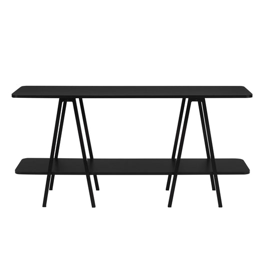 Modern Celine 47.24" Sideboard with 2 Shelves in Black