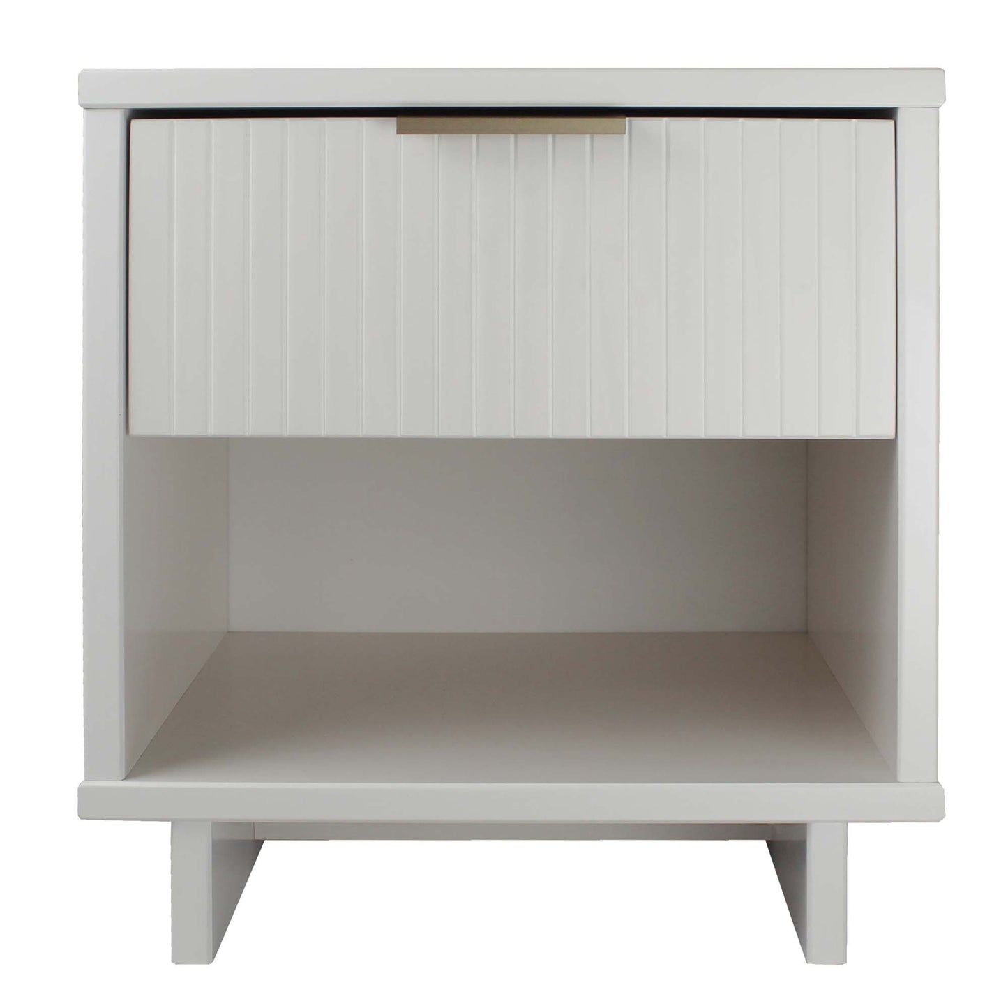 Granville Modern Nightstand 1.0 with 1 Full Extension Drawers in White