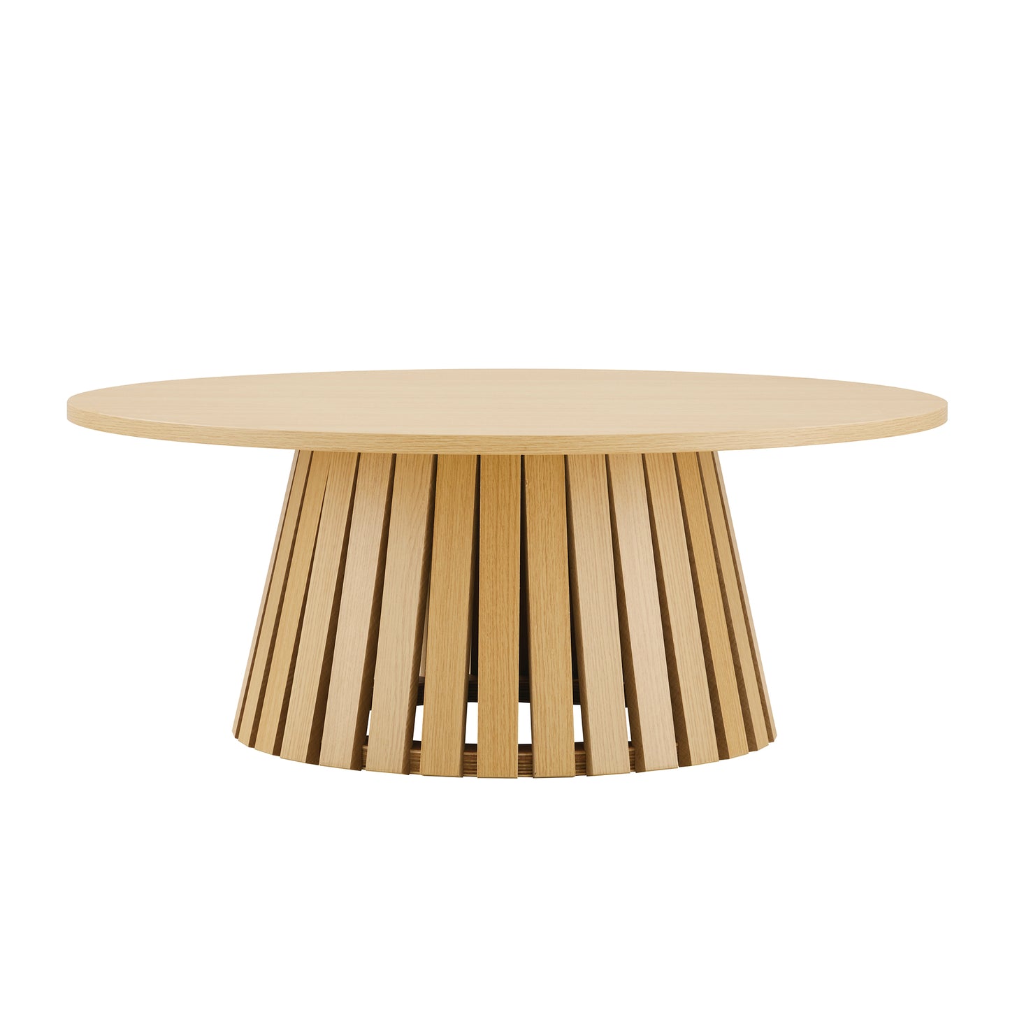 Modern Layla 35.4" Coffee Table in Natural Oak