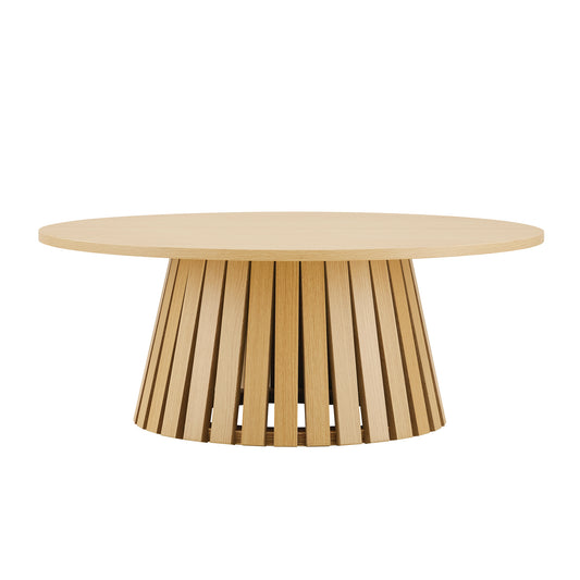 Modern Layla 35.4" Coffee Table in Natural Oak