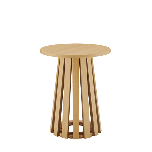 Modern Layla End Table in Natural Oak