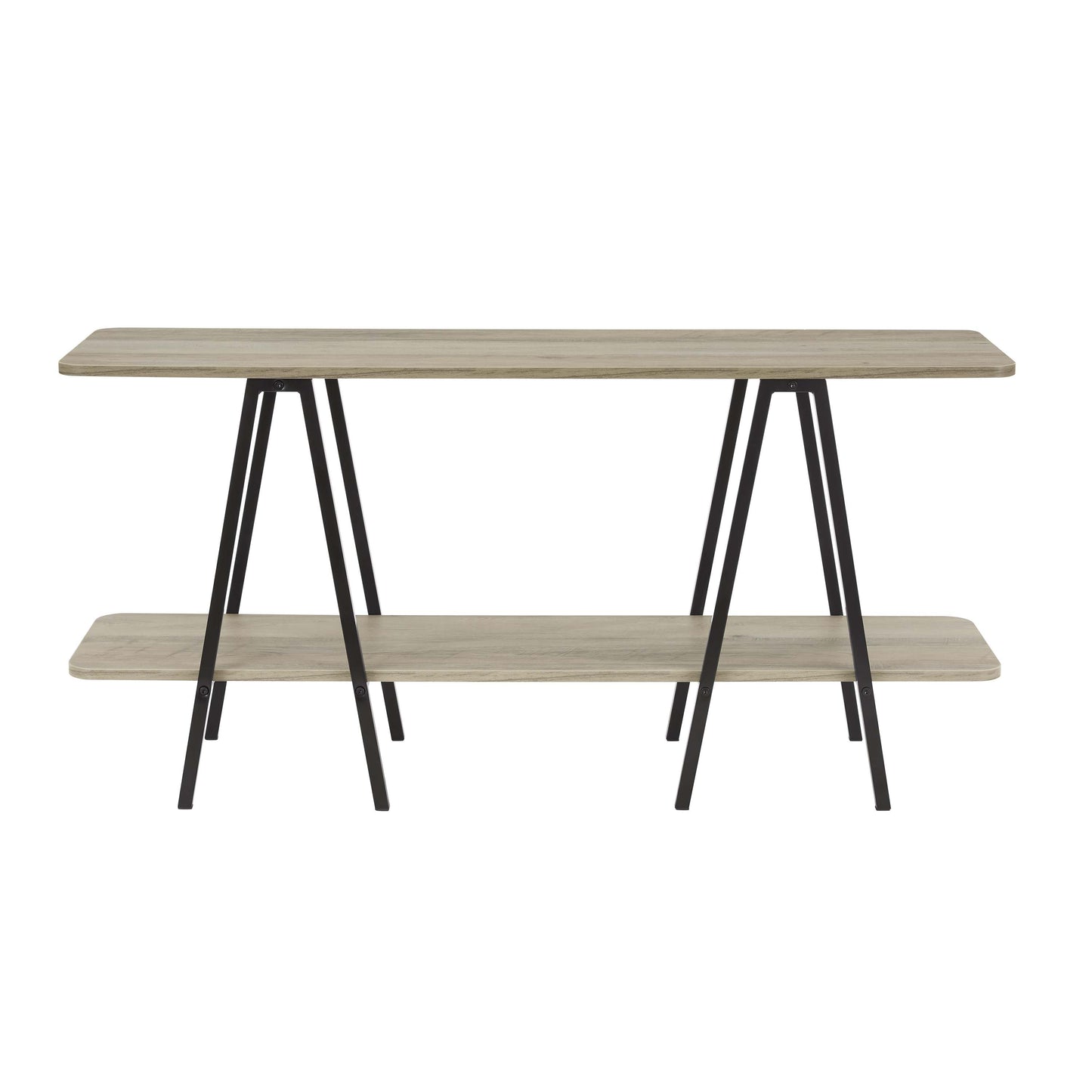 Modern Celine 47.24" Sideboard with 2 Shelves in Rustic Grey