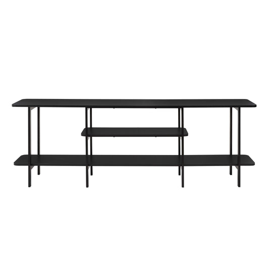 Modern Celine 70.86" Sideboard with 3 Shelves in Black