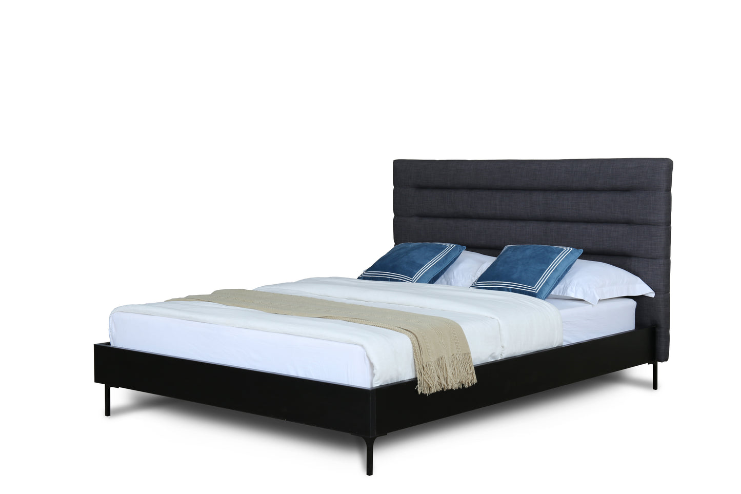 Schwamm Queen Bed in Grey