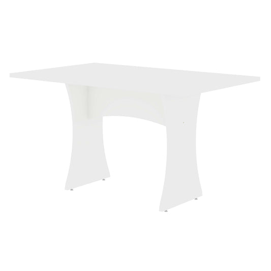Coney 53.14" Mid-Century Modern Dining Table in White