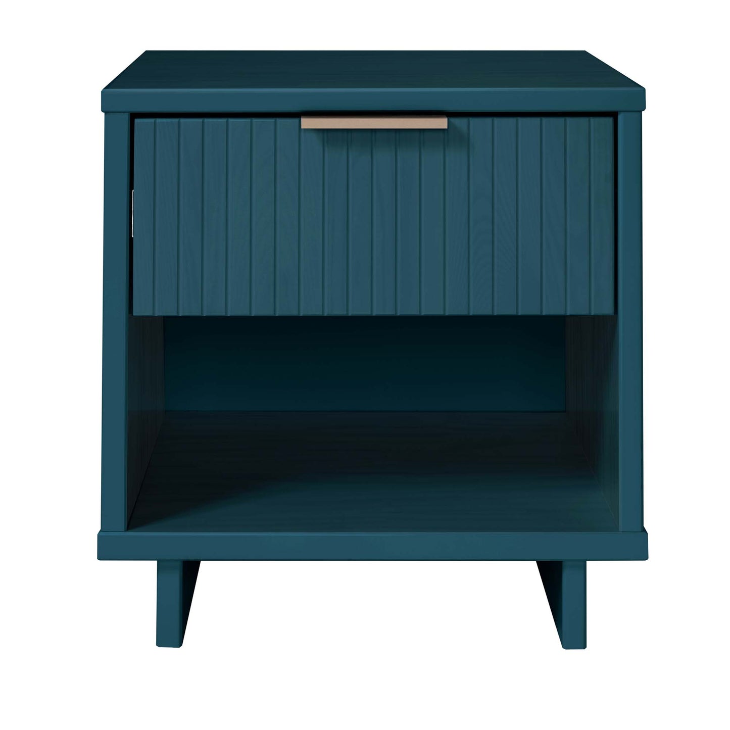 Granville Modern Nightstand 1.0 with 1 Full Extension Drawers in Midnight Blue