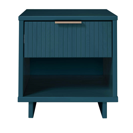 Granville Modern Nightstand 1.0 with 1 Full Extension Drawers in Midnight Blue