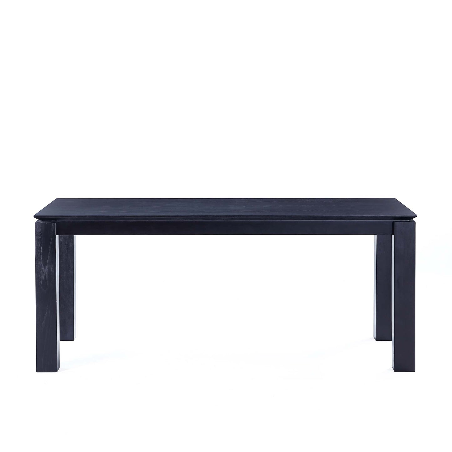 Rockaway Modern 70.86 Solid Wood Dining Table in Black