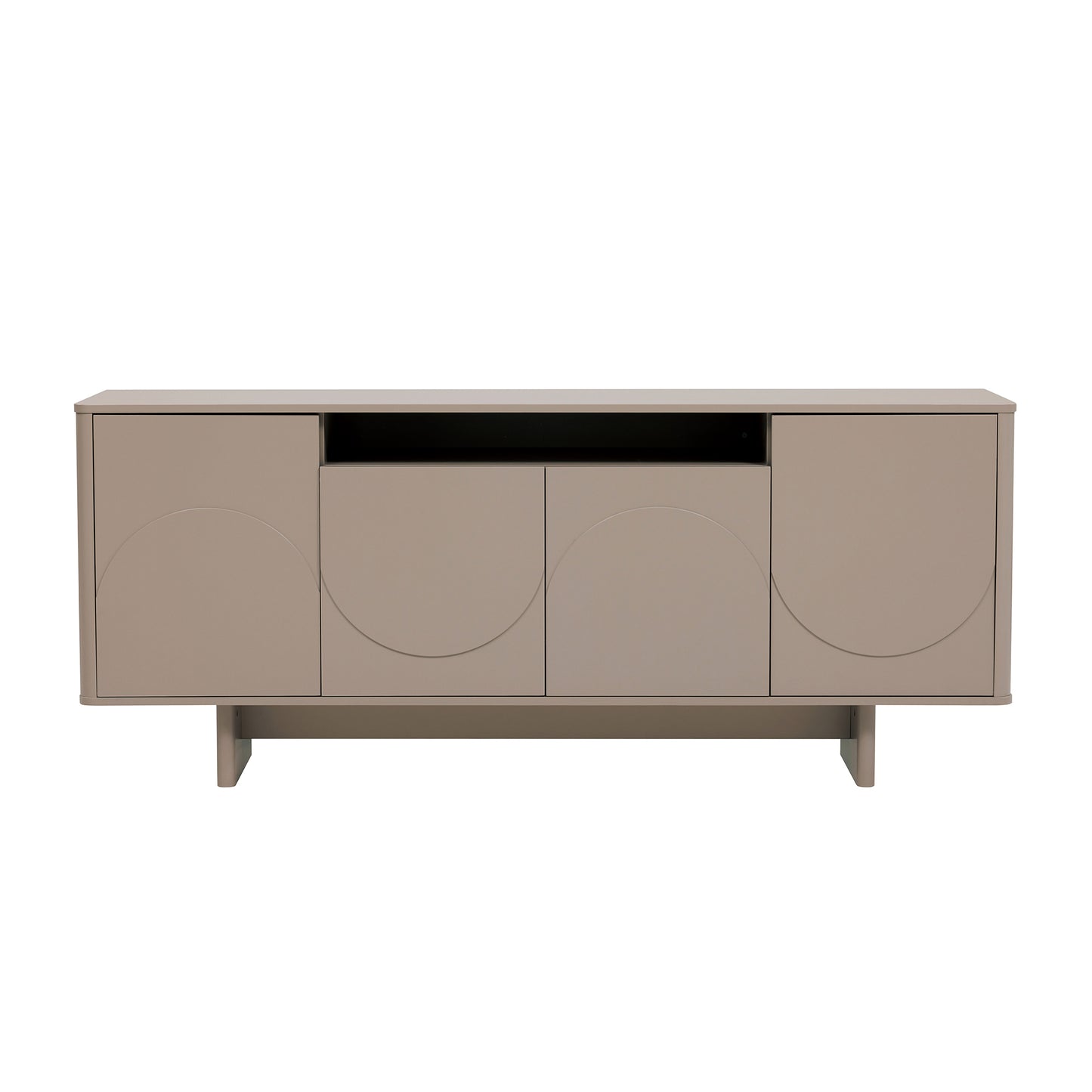 Modern Ella 70.86" Sideboard with Adjustable Shelves in Mocha
